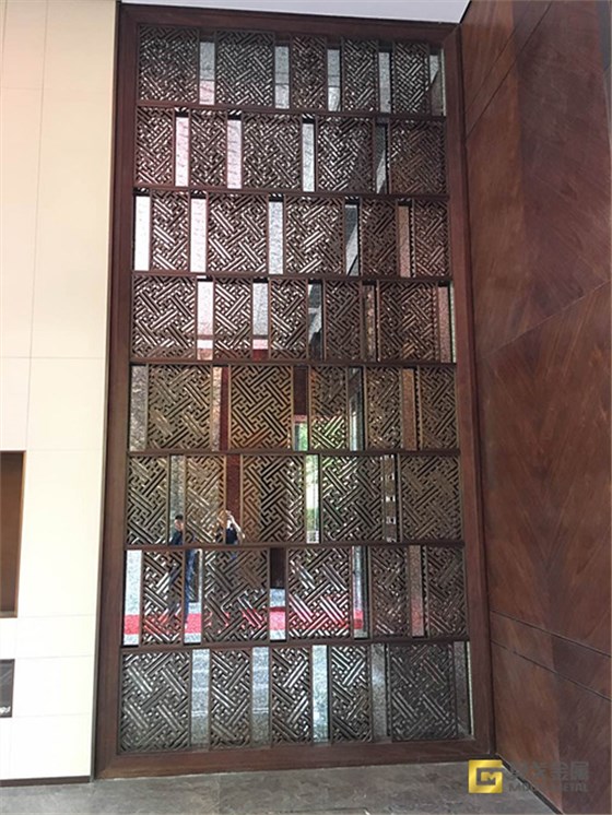 鏤空拉絲不銹鋼屏風
