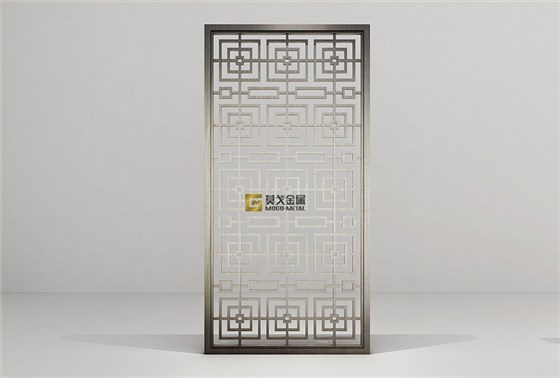 做舊青古銅屏風