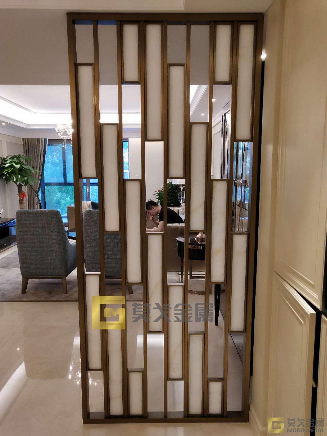 不銹鋼屏風——私人濱江銀杏匯4—301屏風2